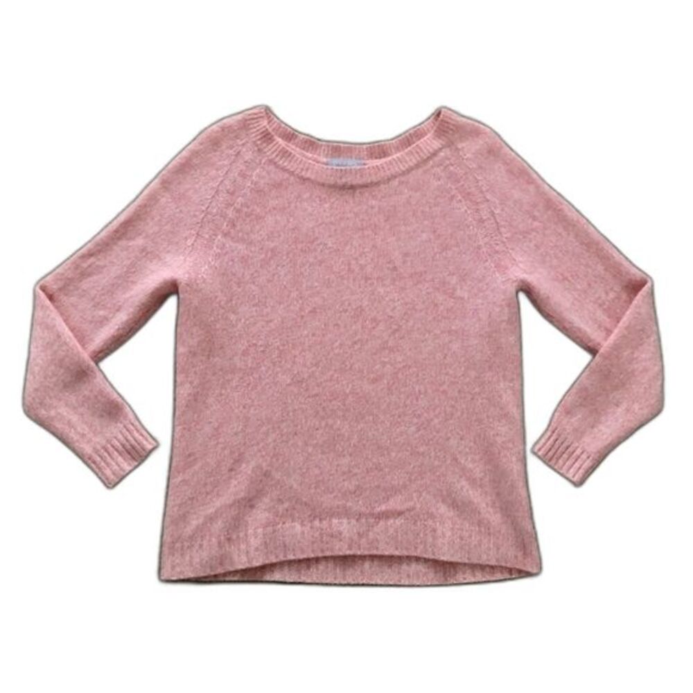 Pure Collection Pink Marled Cashmere Raglan Sleeve Sweater Size 8/10 Cozy